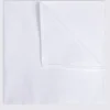 White Cotton Pocket Square