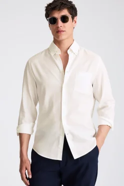 White Lightweight Oxford Shirt