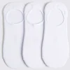 White 3-Pack Bamboo Trainer Socks