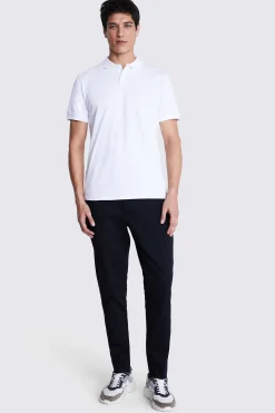White Piqué Polo Shirt