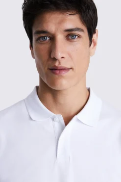 White Piqué Polo Shirt