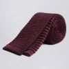 Wine Knitted Silk Tie