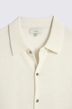 Winter White Merino Button Through Shirt