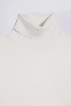 Winter White Merino Roll-Neck Jumper