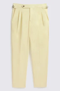 Yellow Pleated Trousers